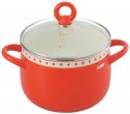 チャオ深型鍋(20cm)トマトレッド 