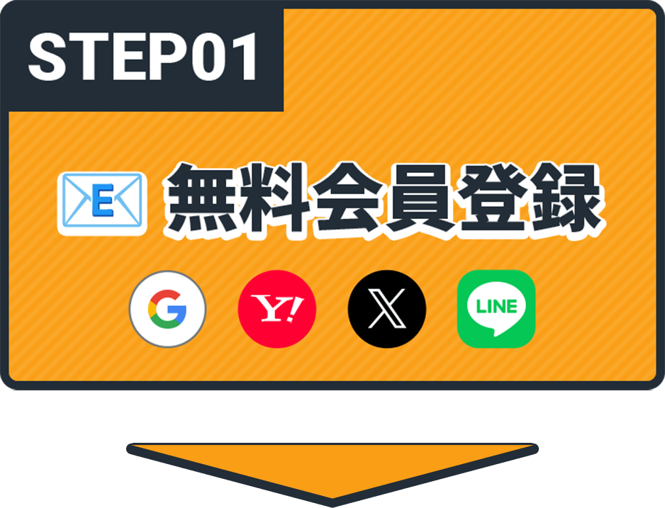 STEP01 無料会員登録